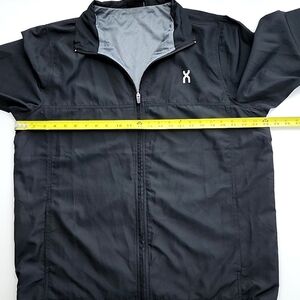 Xurban Flex Men's Black Lightweight Jacket Windbreaker Mesh Lining Pockets Sz XL